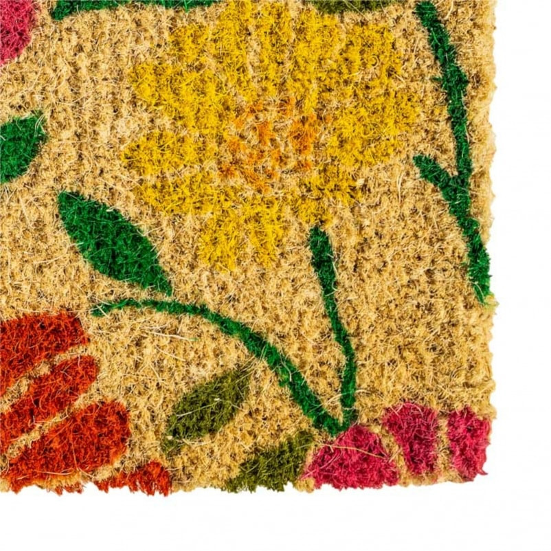 C11S1830SD 18 x 30 in. Hand Woven Door Mat, Spring Daisies
