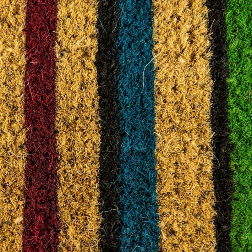 C11S1830ST 18 x 30 in. Hand Woven Door Mat, Stripes