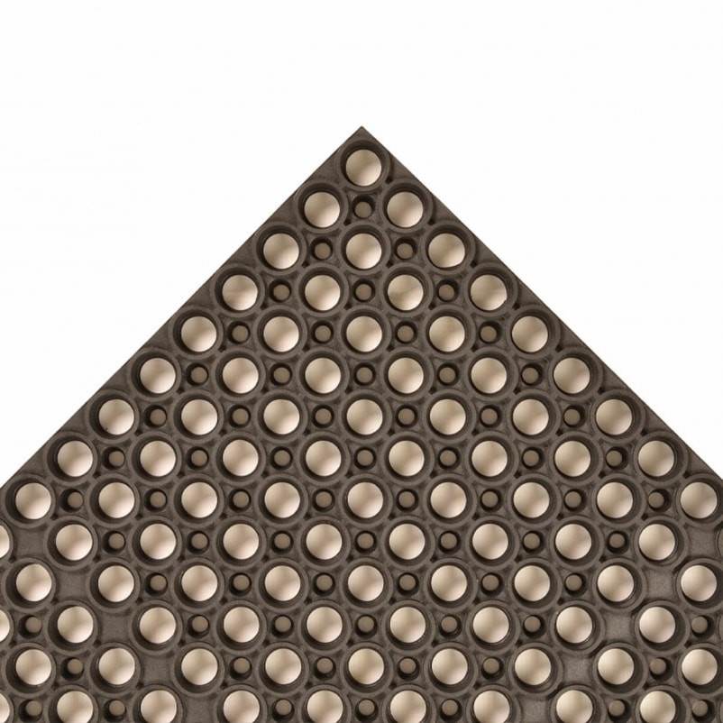 T13S0033BL 3 x 3 ft. Tek-Tough Anti-Fatigue Floor Mat, Black