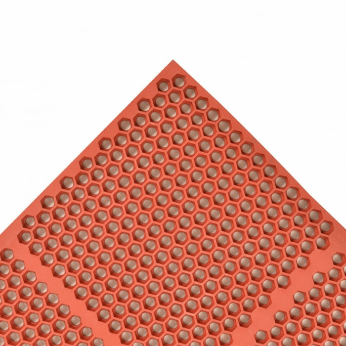 NoTrax T15S0032RD Optimat Grease-Proof Floor Mat, 2' x 3', 1/2 Thick, Red