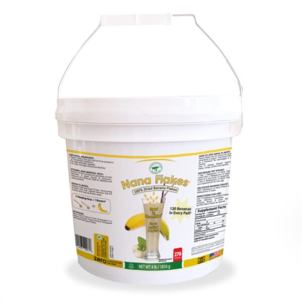 Picture of ND Labs 680-I 4 lbs Nana Flakes 100 Percentage Dried Natural Banana Pail Supplement