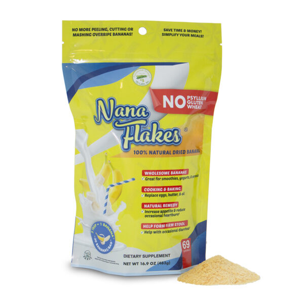 Picture of ND Labs 680-16 CS 1 lbs Nana Flakes 100 Percentage Dried Natural Banana Resealable Bag