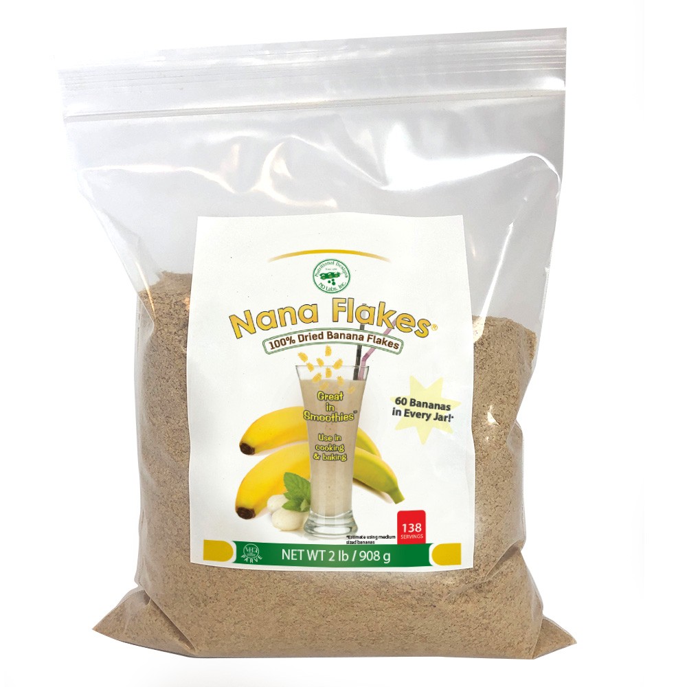 Picture of ND Labs 680-32 CS 2 lbs Nana Flakes 100 Percentage Dried Natural Banana Resealable Bag