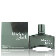 Black Is Black Cologne for Men by Nu Parfums Eau de Toilette Spray 3.4 oz (100ml)