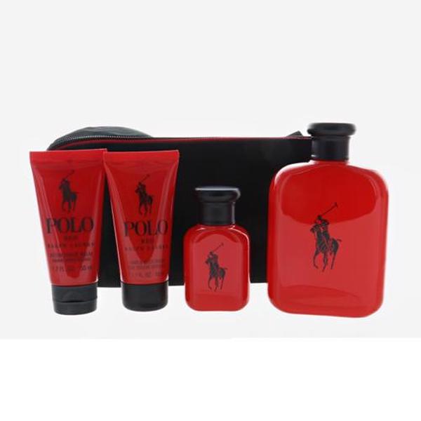 GSMPOLORED5PC4214ASB Men Ralph Lauren Gift Set - 5 Piece -  Polo Red
