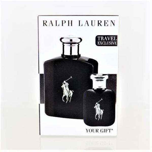 Picture of Polo Black GSMPOLOBLACK2PC4.2MI Men Ralph Lauren Gift Set - 4.2 oz Eau De Toileete Spray & 0.5 oz Eau De Toilette Natural Spray - 2 Piece