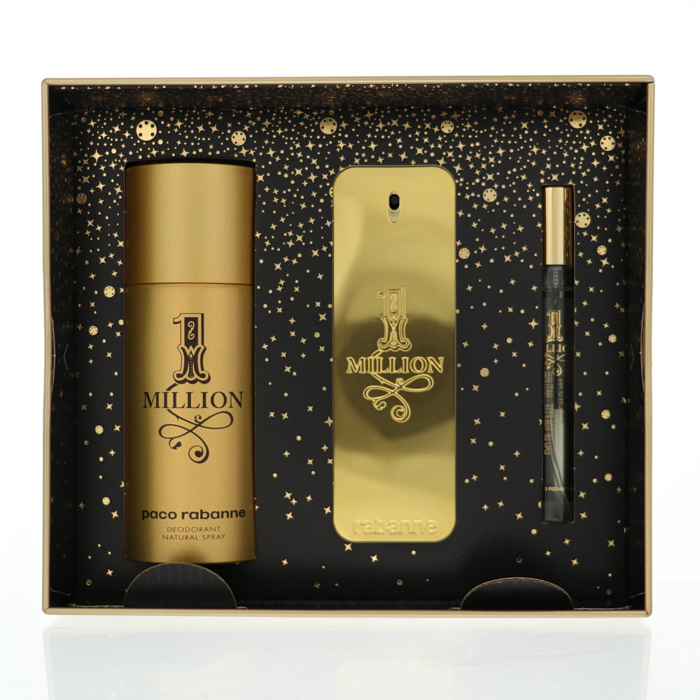 GSMPACOMILLION3P34DE  1 Million by  Men Gift Set - 3 Piece