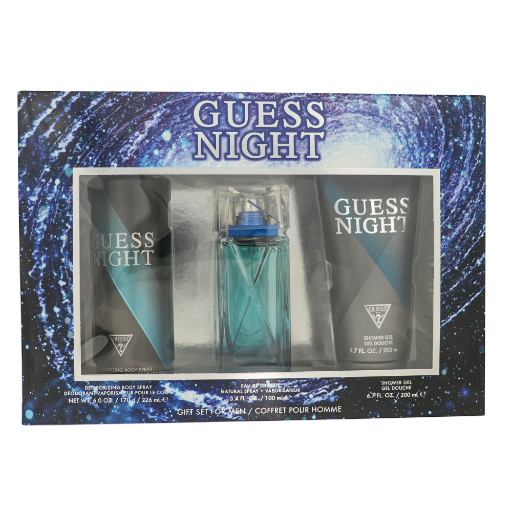 GSMGUESSNIGHT3PC34SP 3.4 oz  by Guess Eau De Toilette Spray for Men