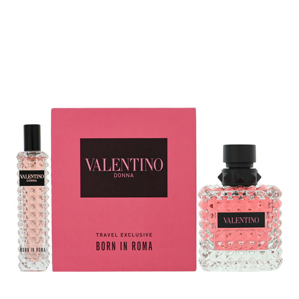 GSWVALENTINOBORNR2P3 2 Piece Gift Set - 3.4 oz Eau De Parfum Spray, 0.5 oz Eau De Parfum Spray