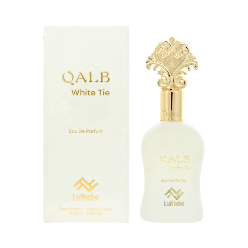 UQALBWHITE34P 3.4 oz Qalb White Tie Eau De Parfum Spray for Unisex