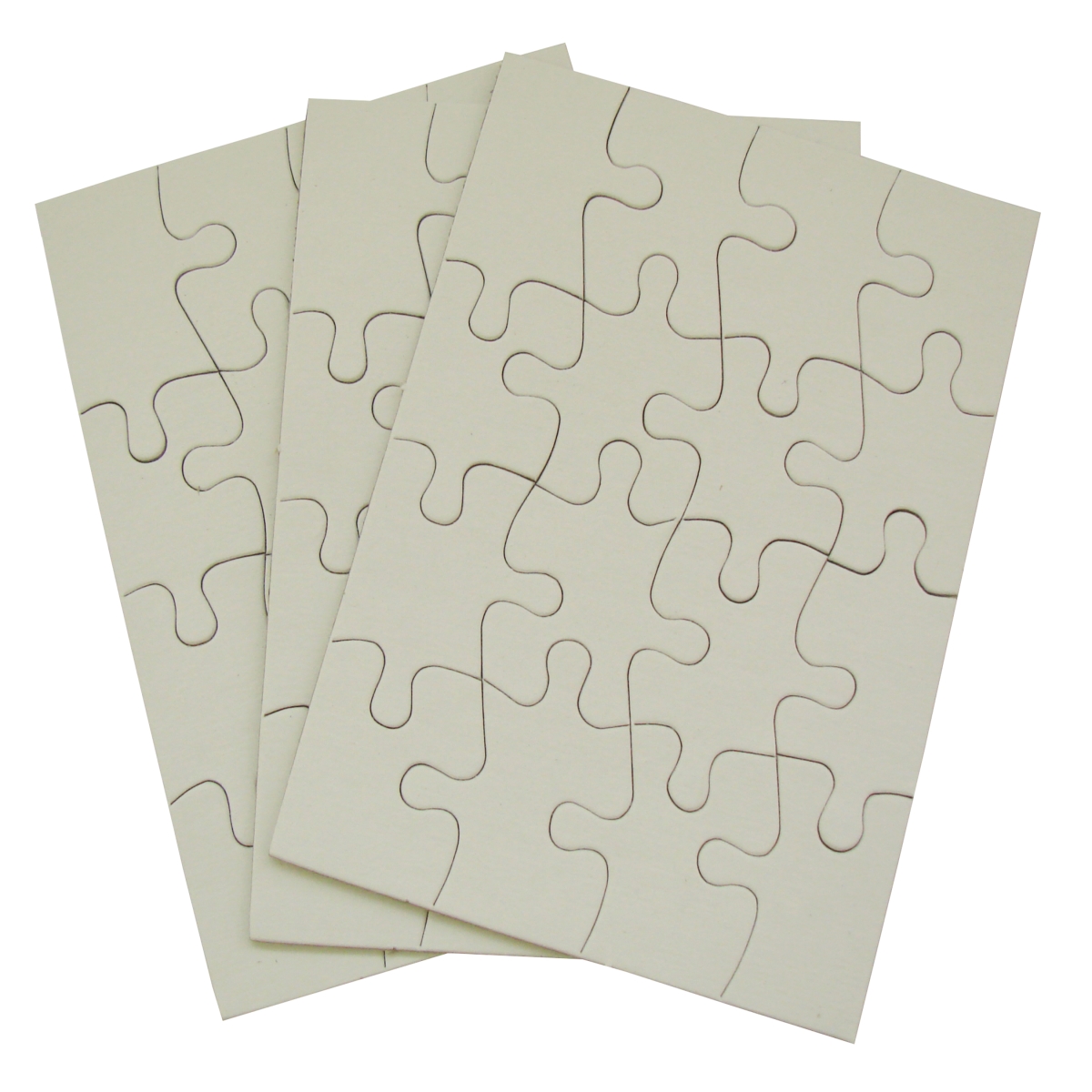 4 x 5.5 in. Puzzle-It Blank Puzzles - 16 Piece - 24 Per Pack