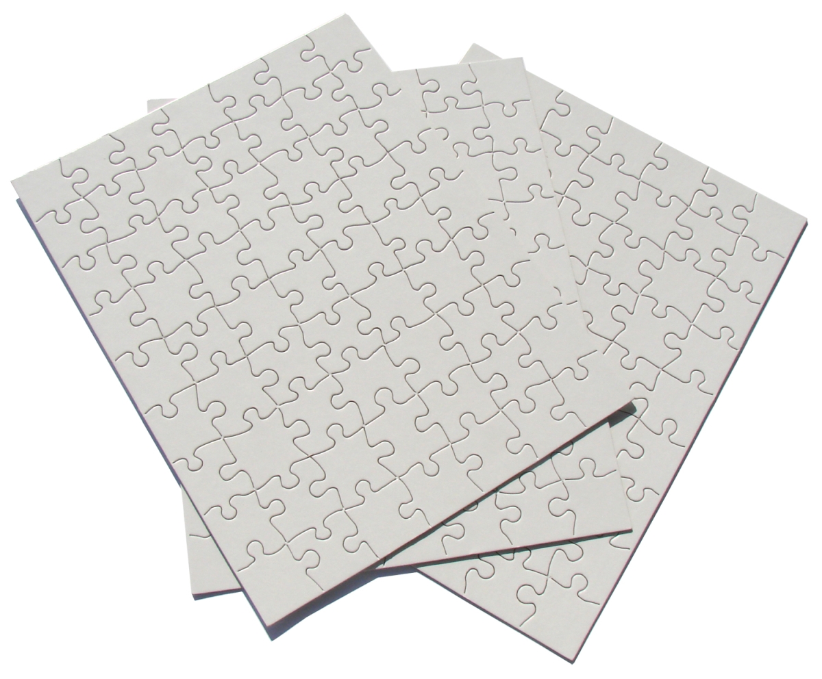 8.5 x 11 in. Puzzle-It Blank Puzzles - 63 Piece - 12 Per Pack