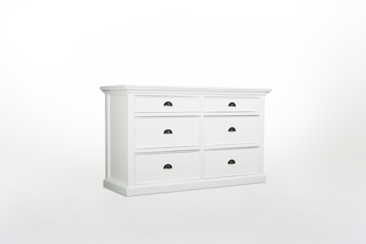Nova Solo B182 Halifax Dresser Table&#44; White - 85 x 145 x 50 cm