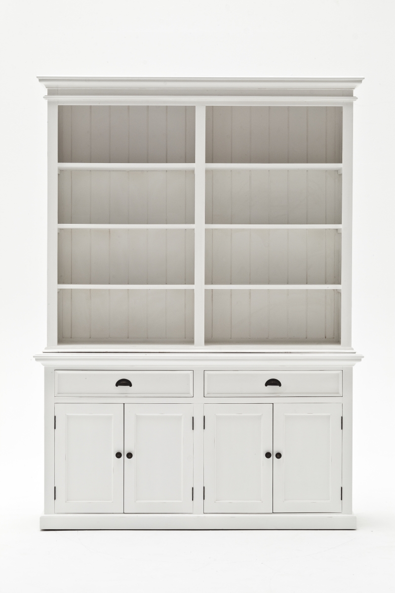 Nova Solo BCA599 Halifax Hutch Bookcase Unit&#44; White - 19.69 x 62.99 x 86.61 in.