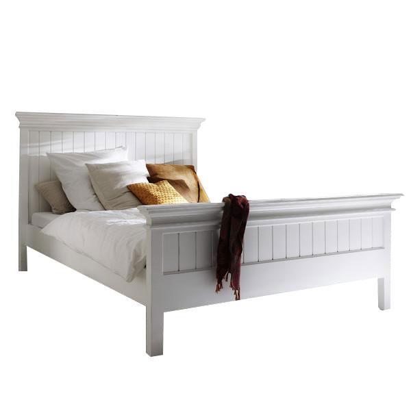 BKU001 King Halifax Bed, White - 49.21 x 83.6 x 84.65 in.