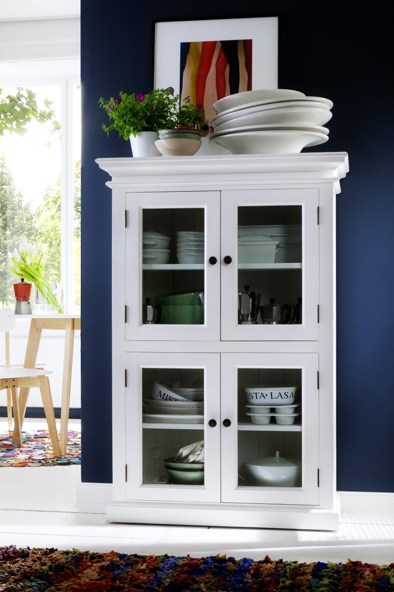 Nova Solo CA609 Halifax 2 Level Pantry with 4 Doors&#44; White - 51.18 x 35.43 x 15.75 in.
