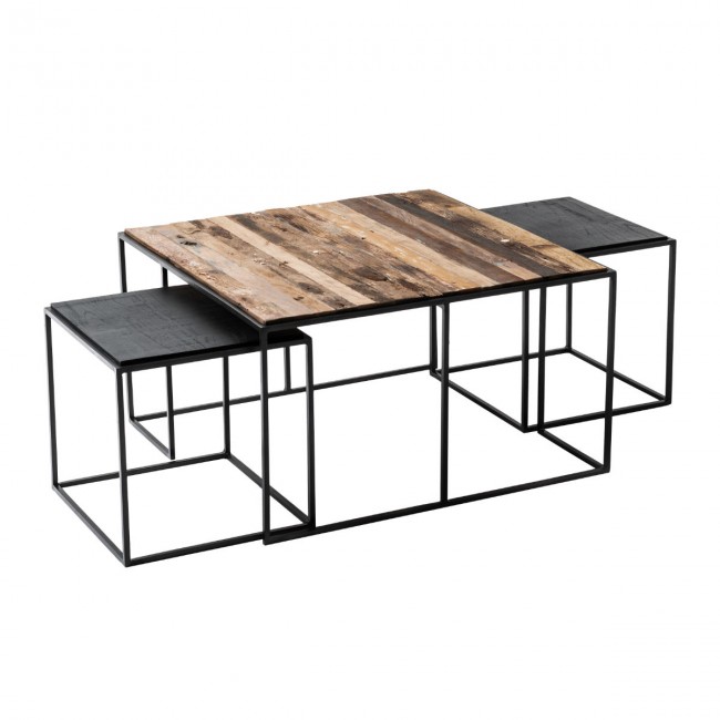 Nova Solo CPP 28004 Nesting Coffee Table Set&#44; 80 cm