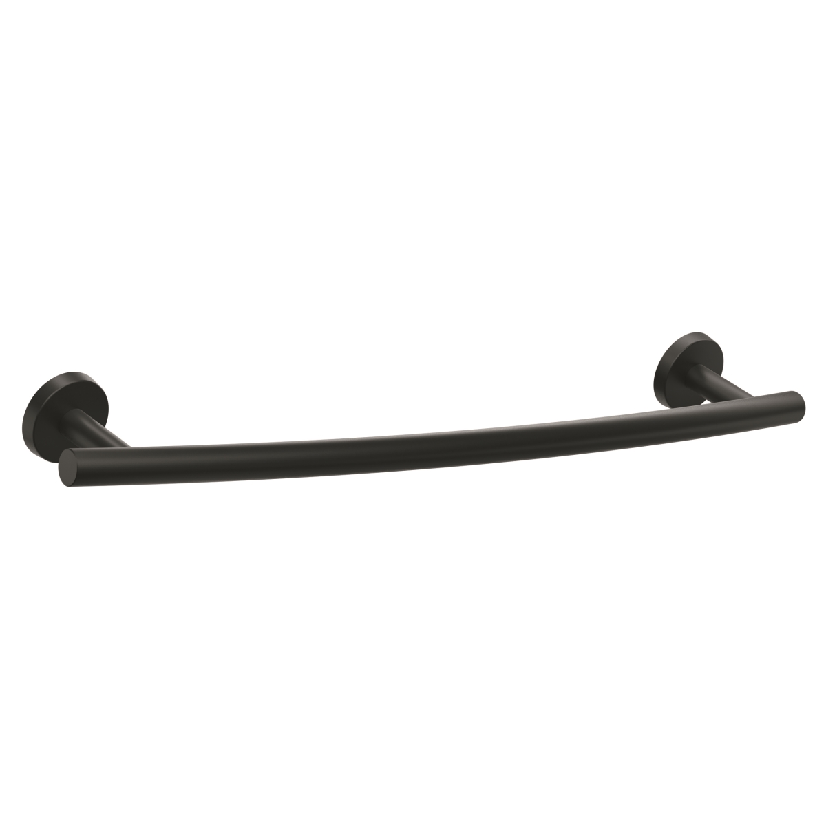 Amerock BH26543MB 18 in. Arrondi Towel Bar in Matte Black