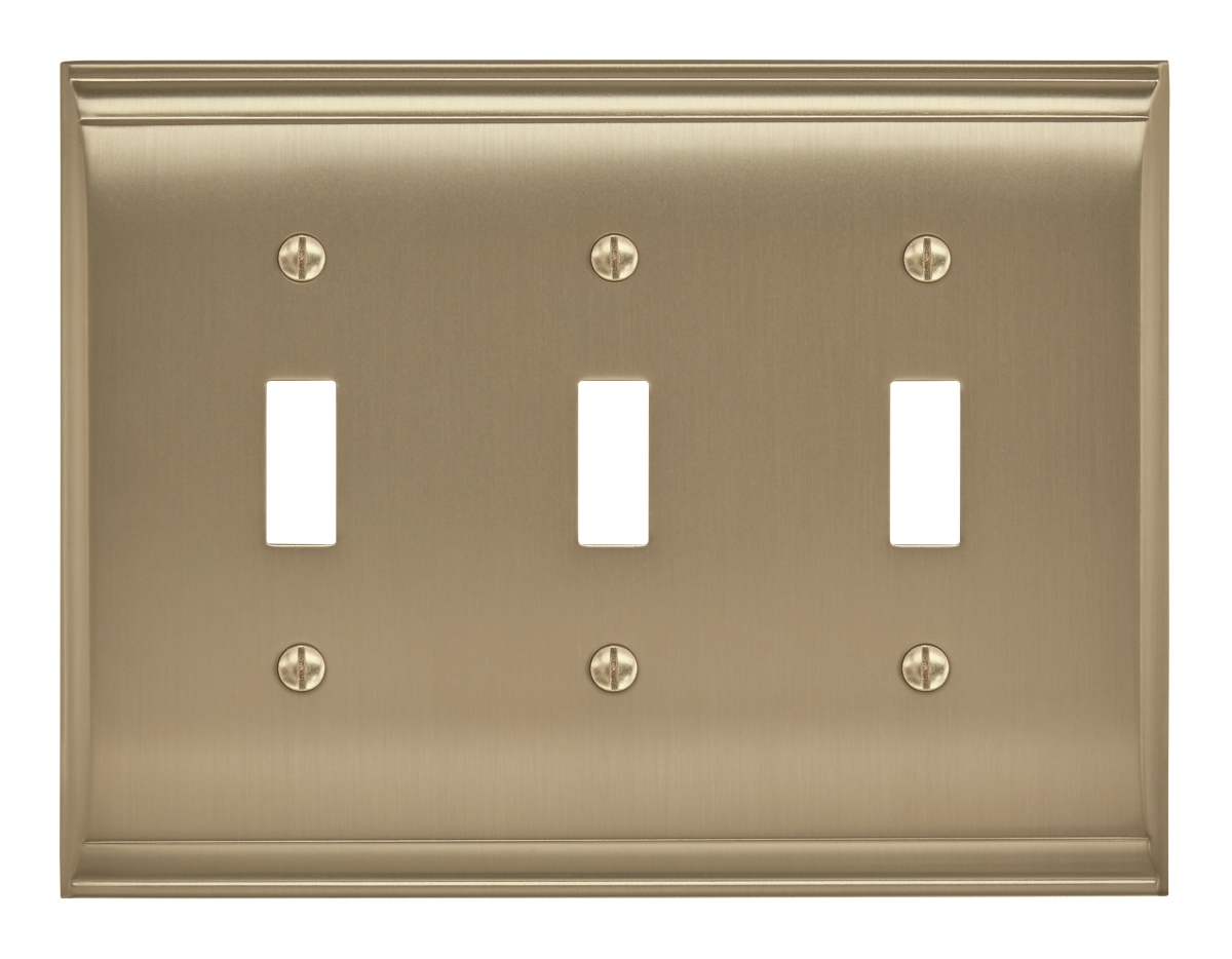 Picture of Amerock BP36502BBZ Candler 3 Toggle Golden Champagne Wall Plate