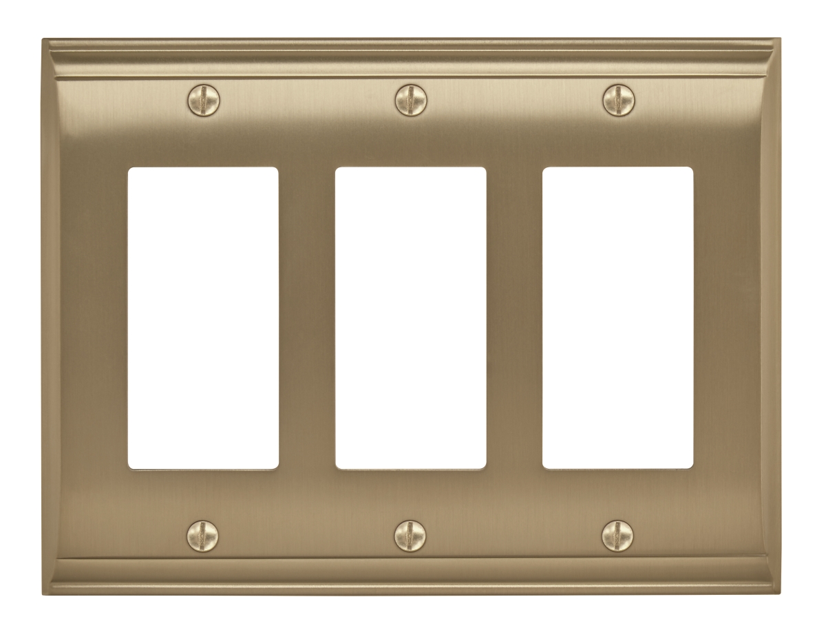 Picture of Amerock BP36506BBZ Candler 3 Rocker Golden Champagne Wall Plate