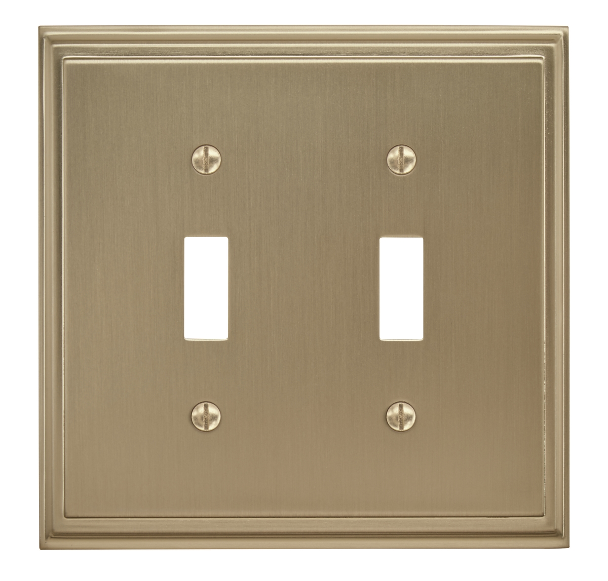 Picture of Amerock BP36515BBZ Mulholland 2 Toggle Golden Champagne Wall Plate