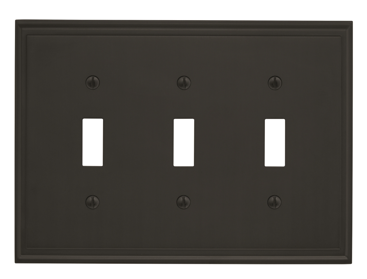 Picture of Amerock BP36516BBR Mulholland 3 Toggle Black Bronze Wall Plate