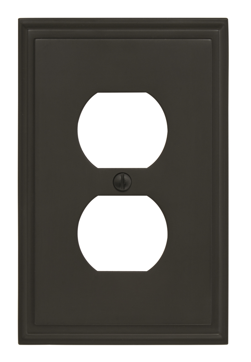 Picture of Amerock BP36522BBR Mulholland 1 Receptacle Black Bronze Wall Plate