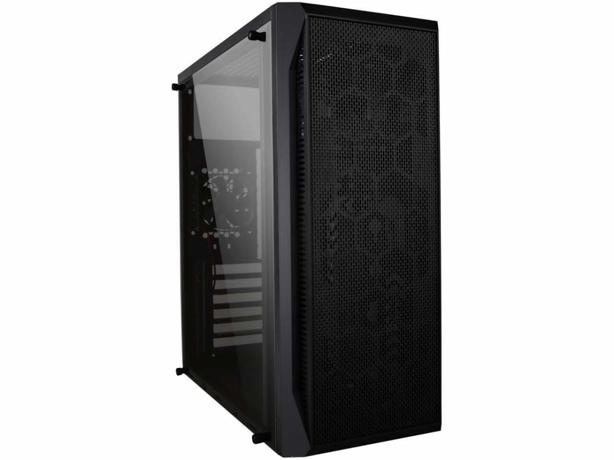 Picture of DIYPC DIY-S07 Steel ATX Mid Tower Computer Case, Black