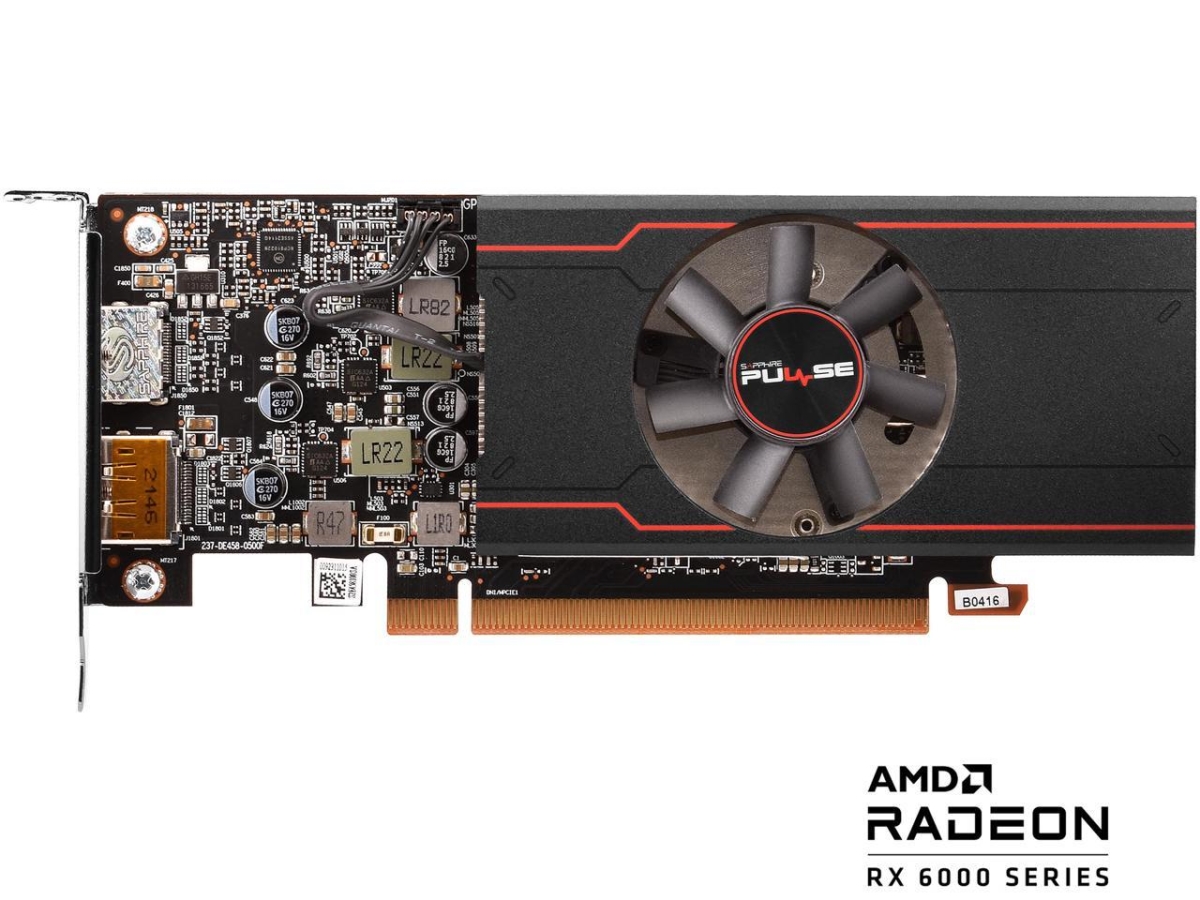 Picture of Sapphire Technology 11315-01-20G Pulse Radeon RX 6400 4GB GDDR6 PCI Express 4.0 Low Profile Video Card
