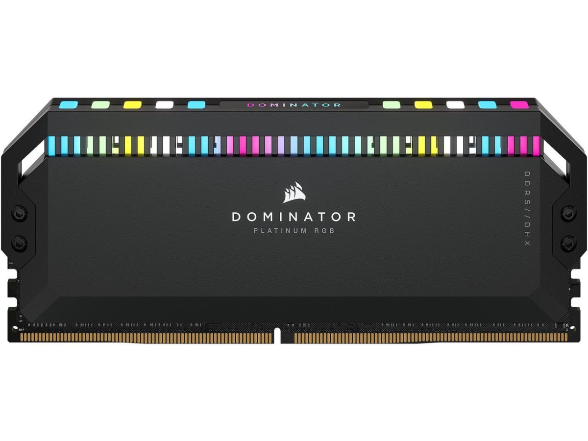 Picture of Corsair CMT64GX5M2X5600C40 Dominator 64GB 288-Pin PC RAM DDR5 5600 Intel XMP 3.0 Desktop Memory, Black - 2x 32GB
