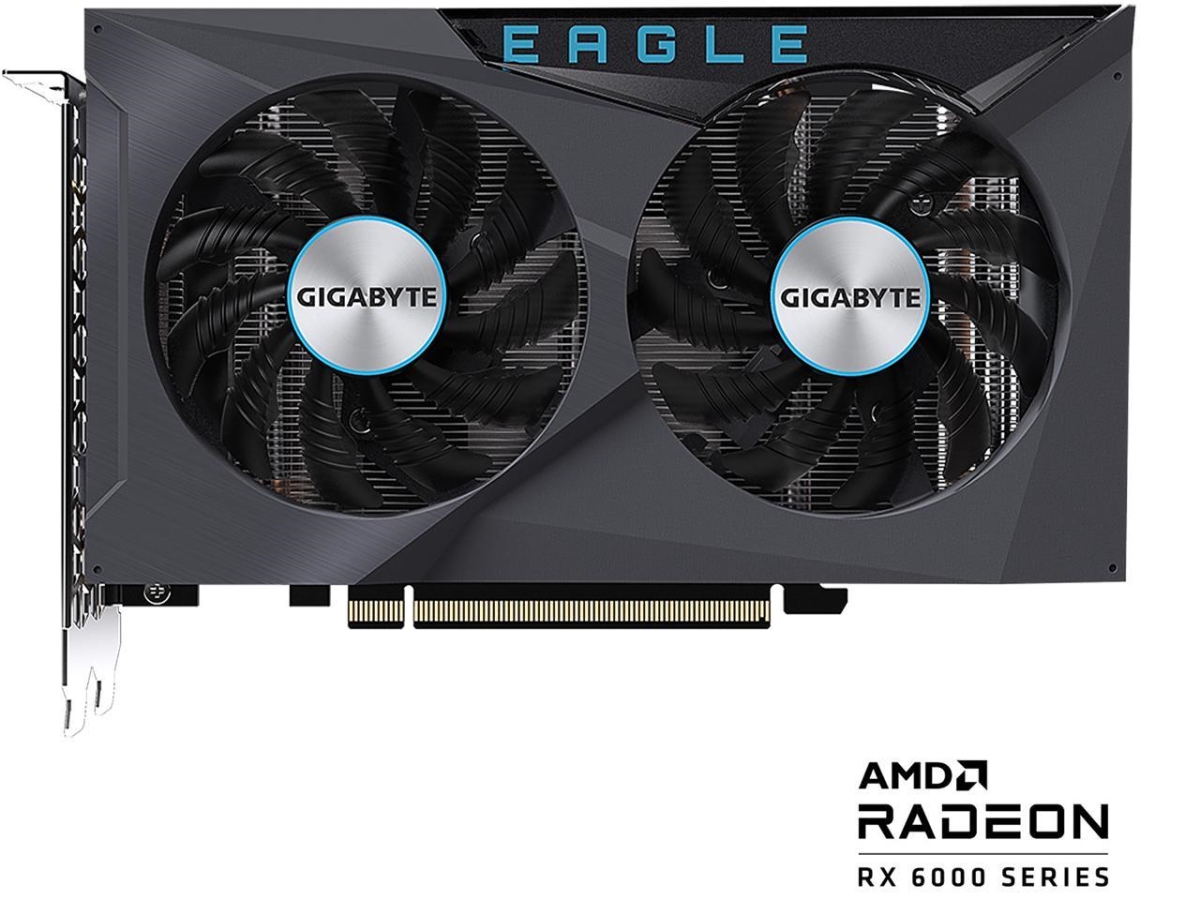 Picture of Gigabyte GV-R64EAGLE-4GD Eagle Radeon RX 6400 4GB GDDR6 PCI Express 4.0 Video Card&#44; Black
