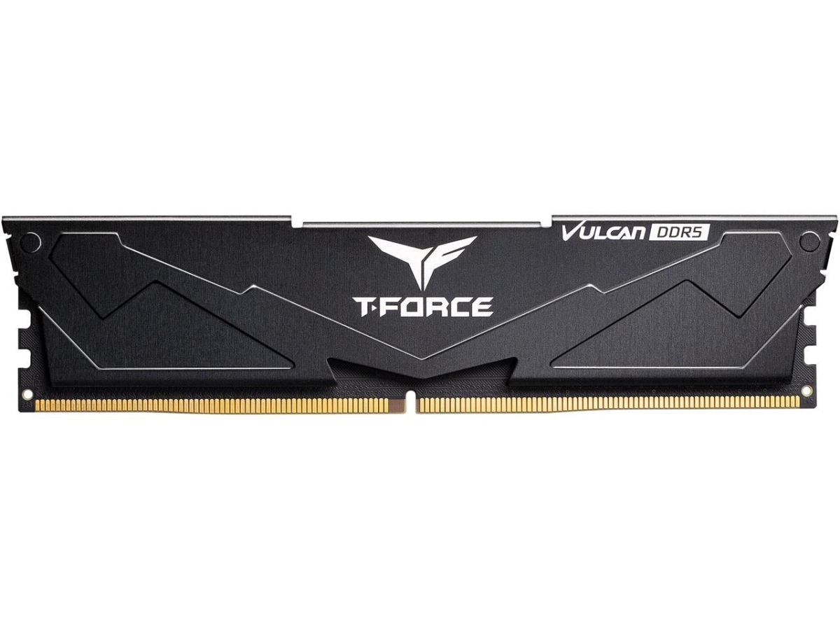 Picture of Team Group FLBD532G5600HC36BDC01 T-Force Vulcan 32GB 288-Pin PC RAM DDR5 5600 PC5 44800 Intel XMP 3.0 Desktop Memory, Black - 2x 16GB