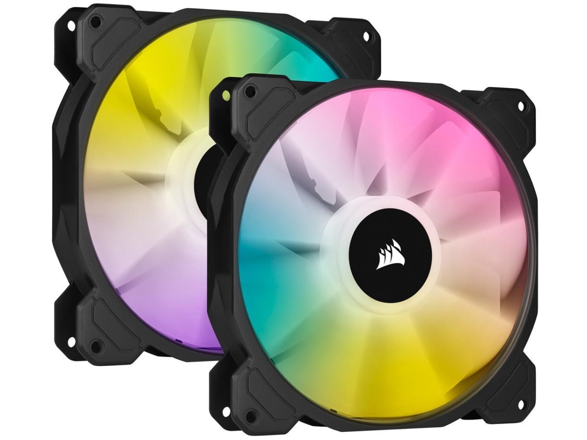 Picture of Corsair CO-9050111-WW 140 mm PWM Triple Fan Kit with iCUE Lighting CORE Node
