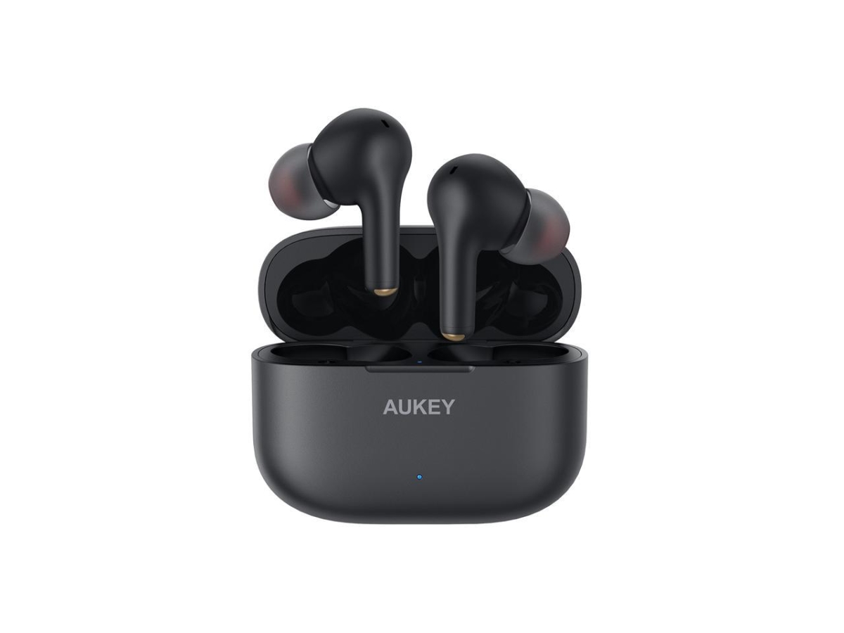 Picture of Aukey 1017225 Wireless Earbuds with AptX Deep Bass Sound 4 Microphone - Black