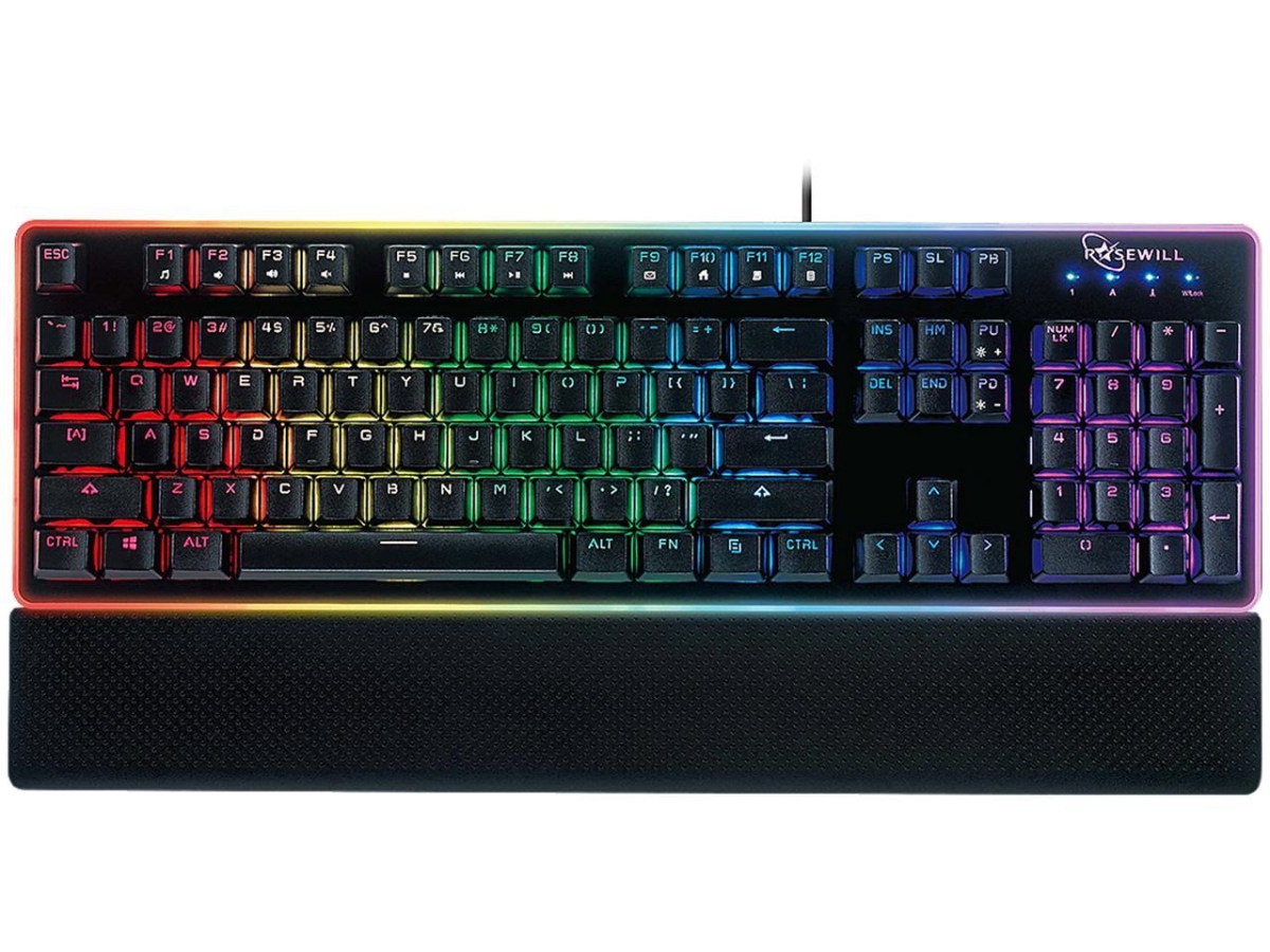 Picture of Rosewill NEON K51B Hybrid Mechanical RGB Gaming Keyboard & Backlit Keyboard&#44; Black