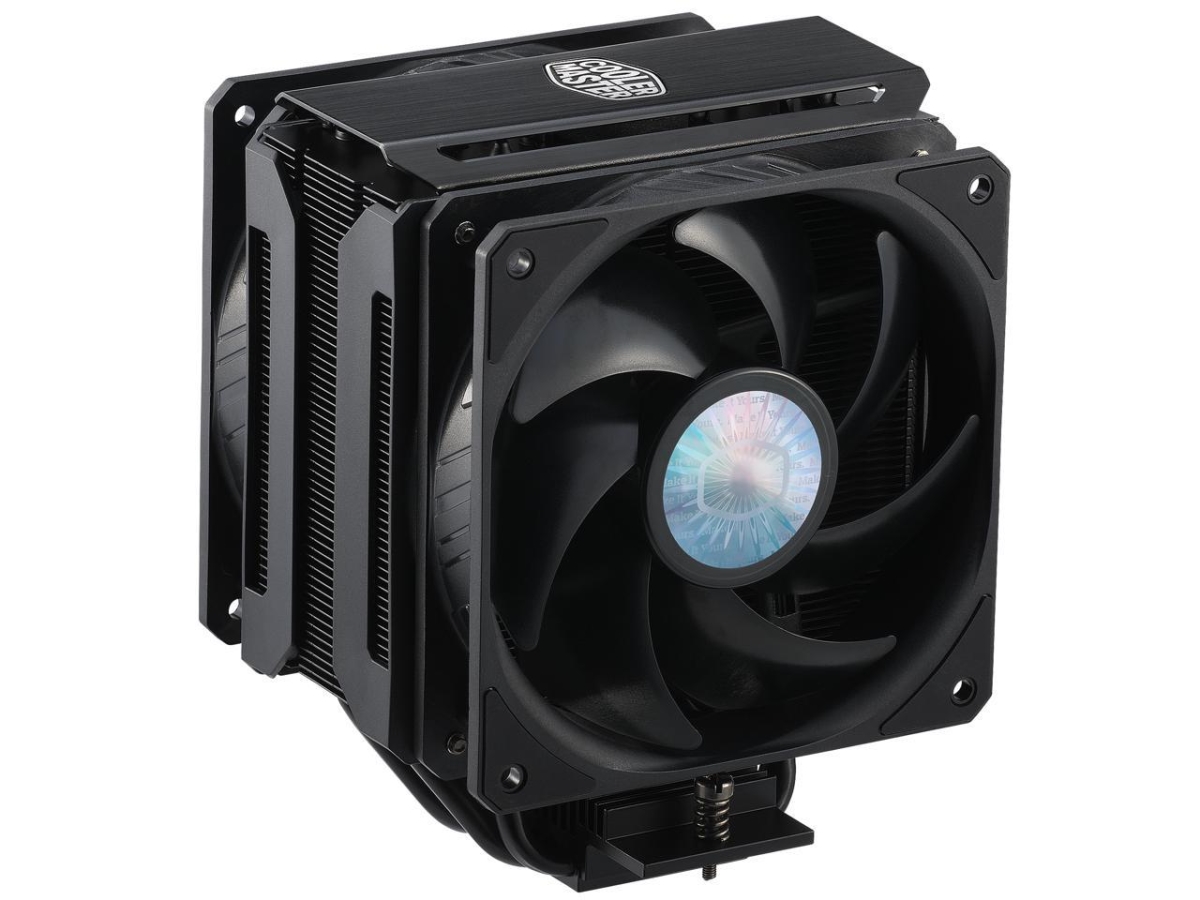 Picture of Cooler Master MAP-T6PS-218PK-R1 CPU Air Cooler for AMD Ryzen & Intel 1200 & 1151 with 6 Heat Pipes&#44; Nickel Plated Base&#44; Aluminum Black Fins&#44; Push-Pull&#44; Dual SickleFlow Fans