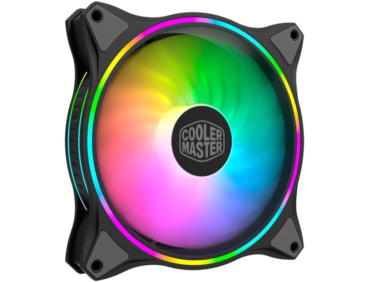 Picture of Cooler Master MFL-B4DN-15NPA-R1 140 mm Addressable RGB Fan with Duo-Ring ARGB LED Lighting