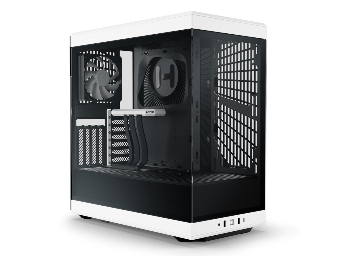 Picture of HYTE CS-HYTE-Y40-BW Y40 Mainstream Vertical GPU Case ATX Mid Tower Gaming Case with PCI Express 4.0 x 16 Riser Cable Included&#44; Black & White
