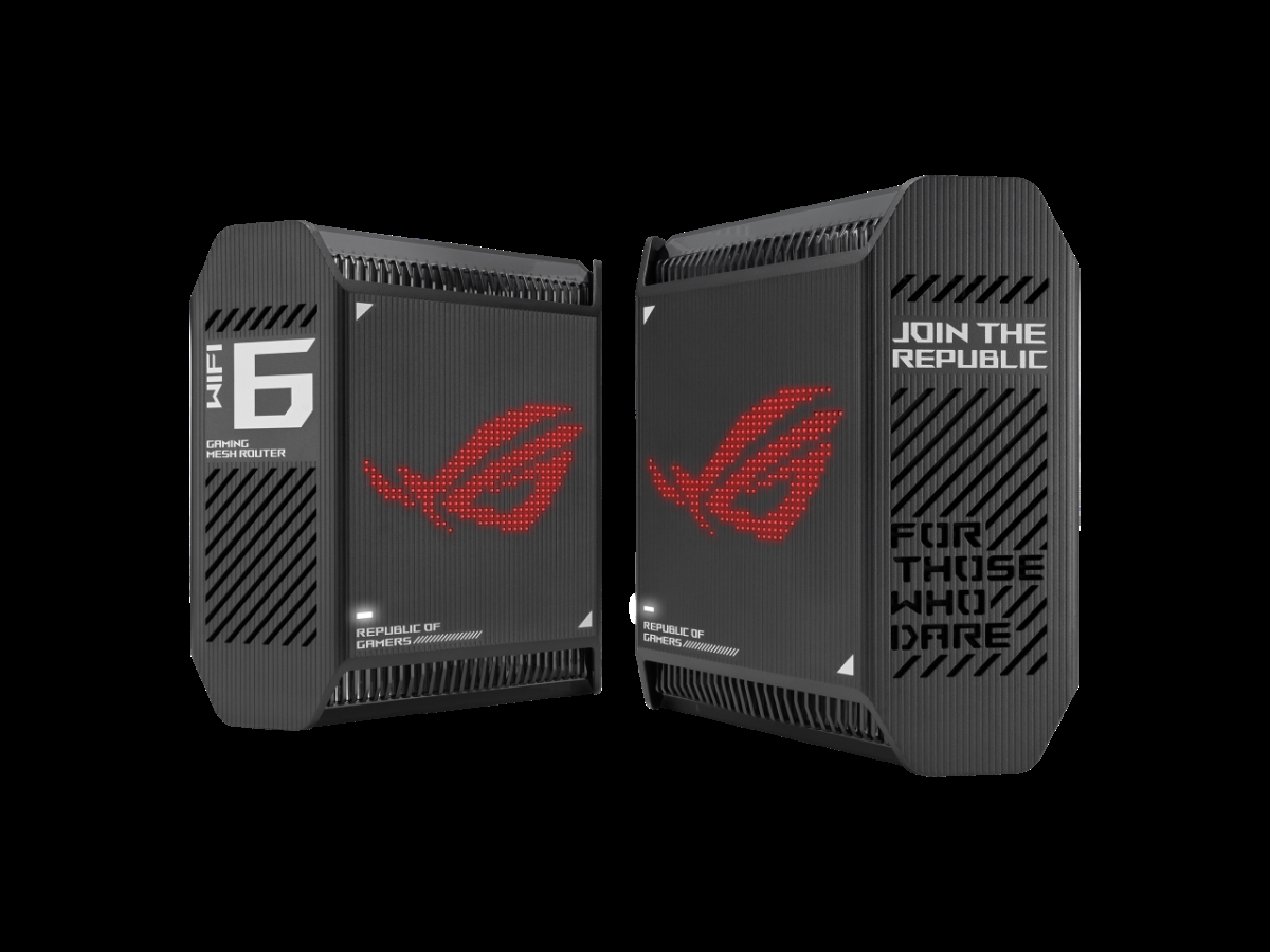 Picture of Asus GT6-B-2-PK Tri-B& Wi-Fi 6 Gaming with Mesh Wi-Fi System&#44; Covers up to 5&#44;800 Sq ft.&#44; 2.5 Gbps port -Triple-level Game Acceleration&#44; Black - Pack of 2