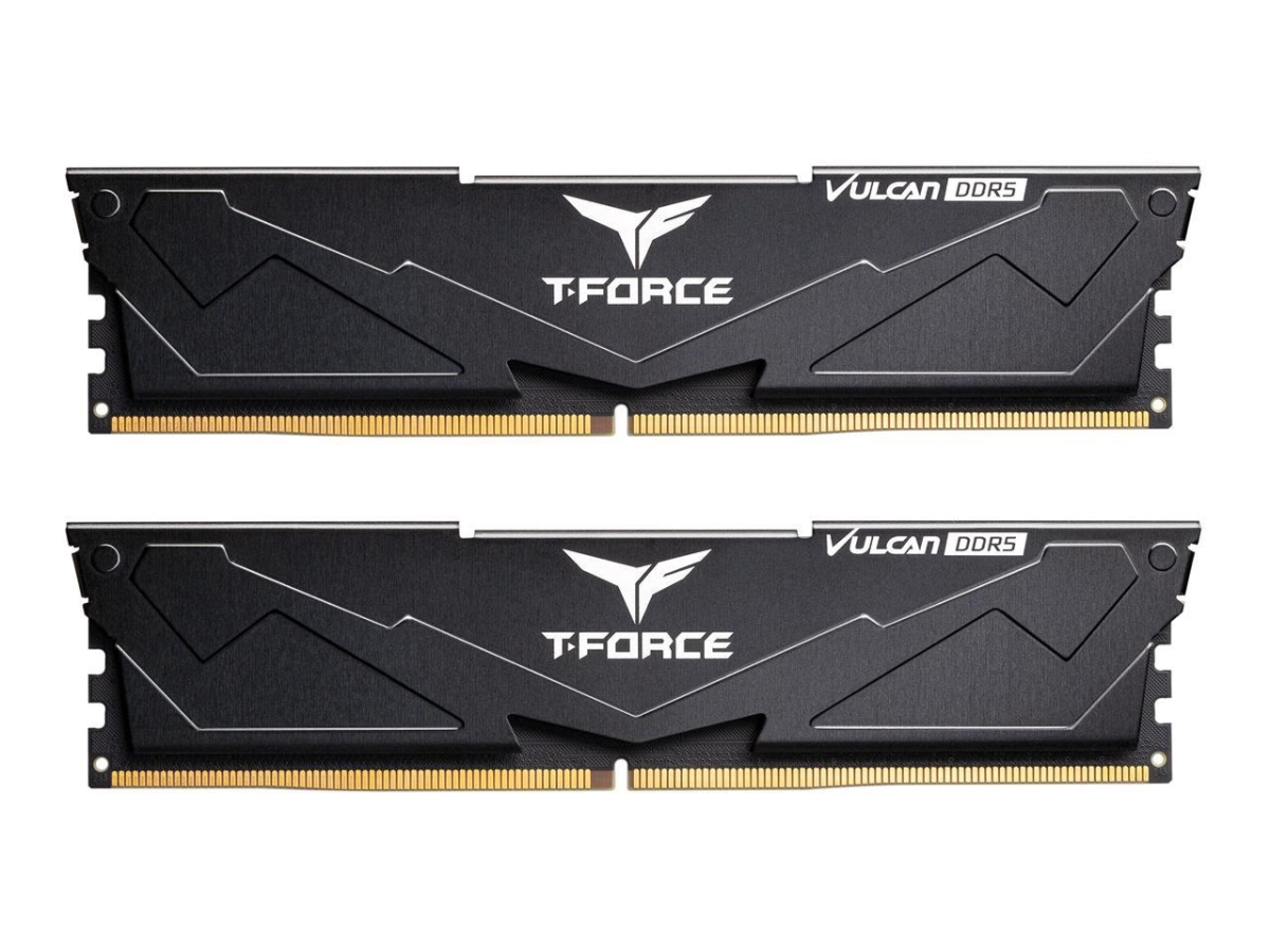 Picture of Team Group FLBD532G6000HC38ADC01 T-Force Vulcan 32GB - 2 x 16GB - 288-Pin PC RAM DDR5 6000 - PC5 48000 - Desktop Memory Model, Black