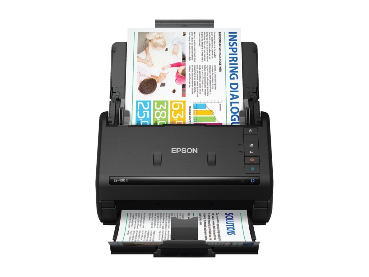 Picture of Epson America B11B261201 WorkForce ES-400 II Color Duplex Desktop Document Scanner for PC & Mac&#44; with Auto Document Feeder & Image Adjustment Tools