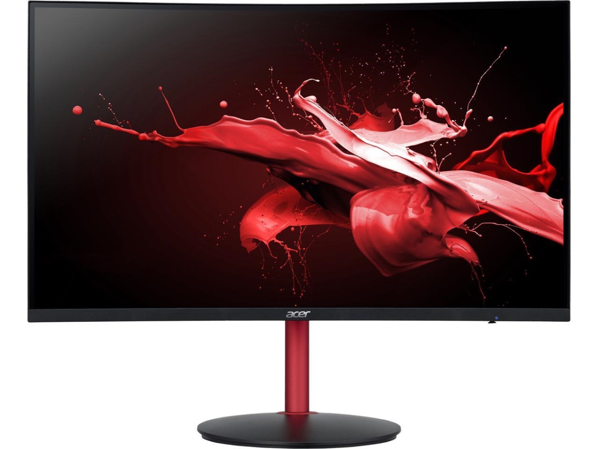 Picture of Acer America UM.HX2AA.P06 27 in. WQHD 2560 x 1440 2K 165Hz 2xHDMI DisplayPort AMD Radeon FreeSync HDR 400 Built-in Speakers Anti-Glare Backlit LED Height Adjustable Curved Gaming Monitor