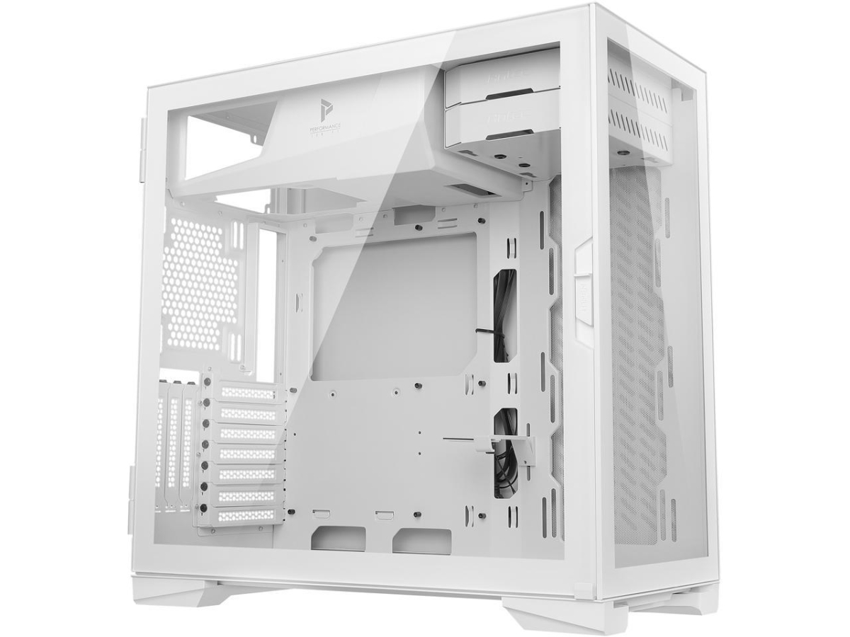 Picture of Antec P120 Crystal White Performance Series P120 Aluminum VGA Holder Slide Button Tempered Glass with Front & Side Panels for 2 x 360 mm Radiators Simultaneously&#44; E-ATX Mid-Tower Case&#44; Crystal White