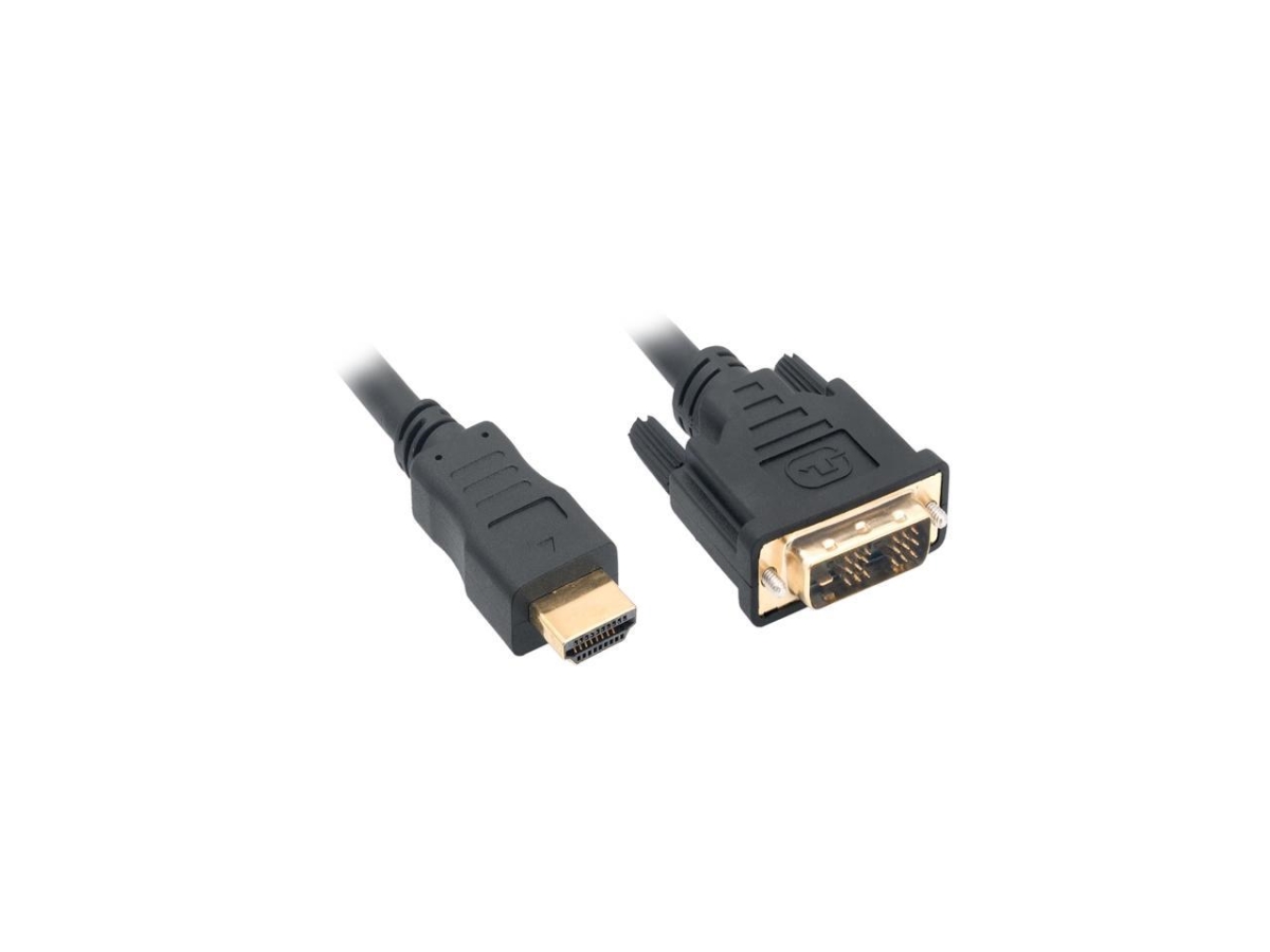 DVI-2-HDMI 6 ft. HDMI Male To DVI-D Adapter Cable with Gold Plate
