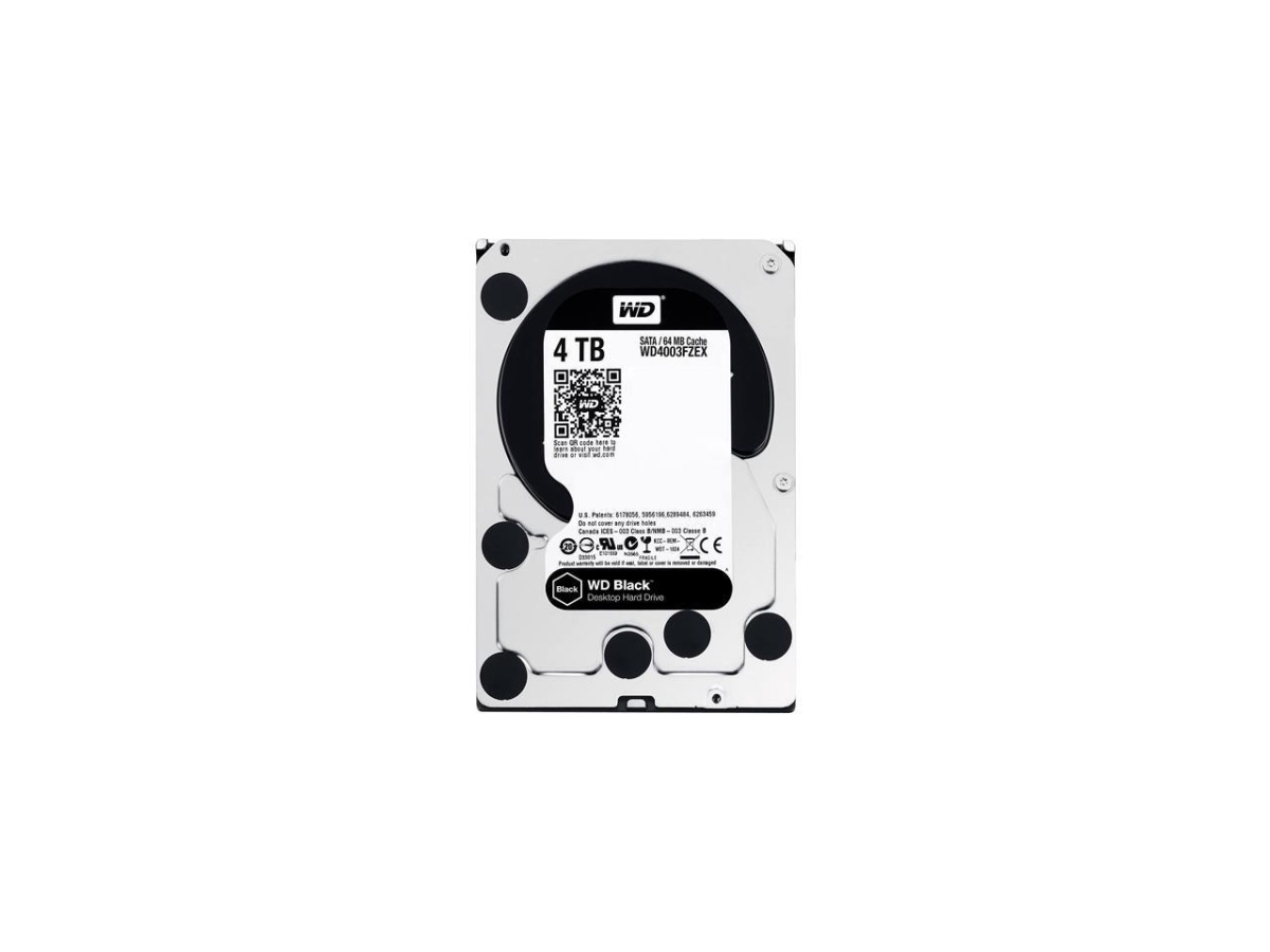 4003FZEX 64 Mb Buffer 3.5 in. Form Factor Low Profile 4TB 7200RPM Sata6Gbps Hard Disk Drive, Black