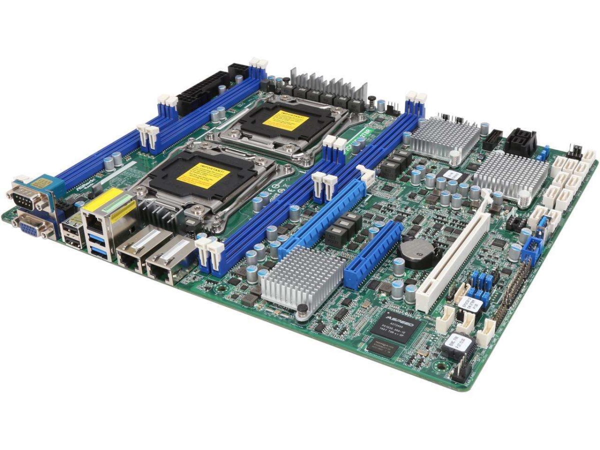 Picture of Asrock Rack EP2C612D8-2T8R LGA 2011 R3 SSI ATX Server Motherboard with Dual Socket