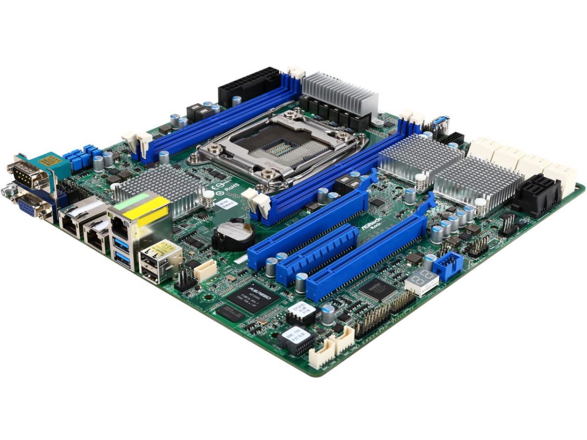 Picture of Asrock Rack EPC612D4U-8R LGA 2011 R3 Intel C612 uATX Server Motherboard