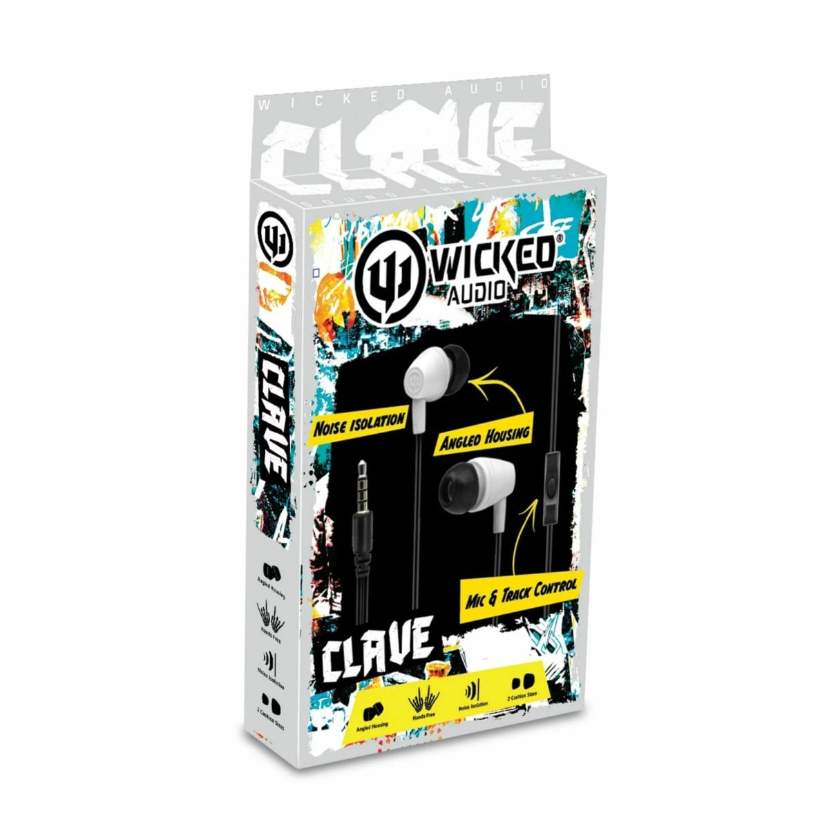 WI-553 Earbud Clave Wired Earbud, White