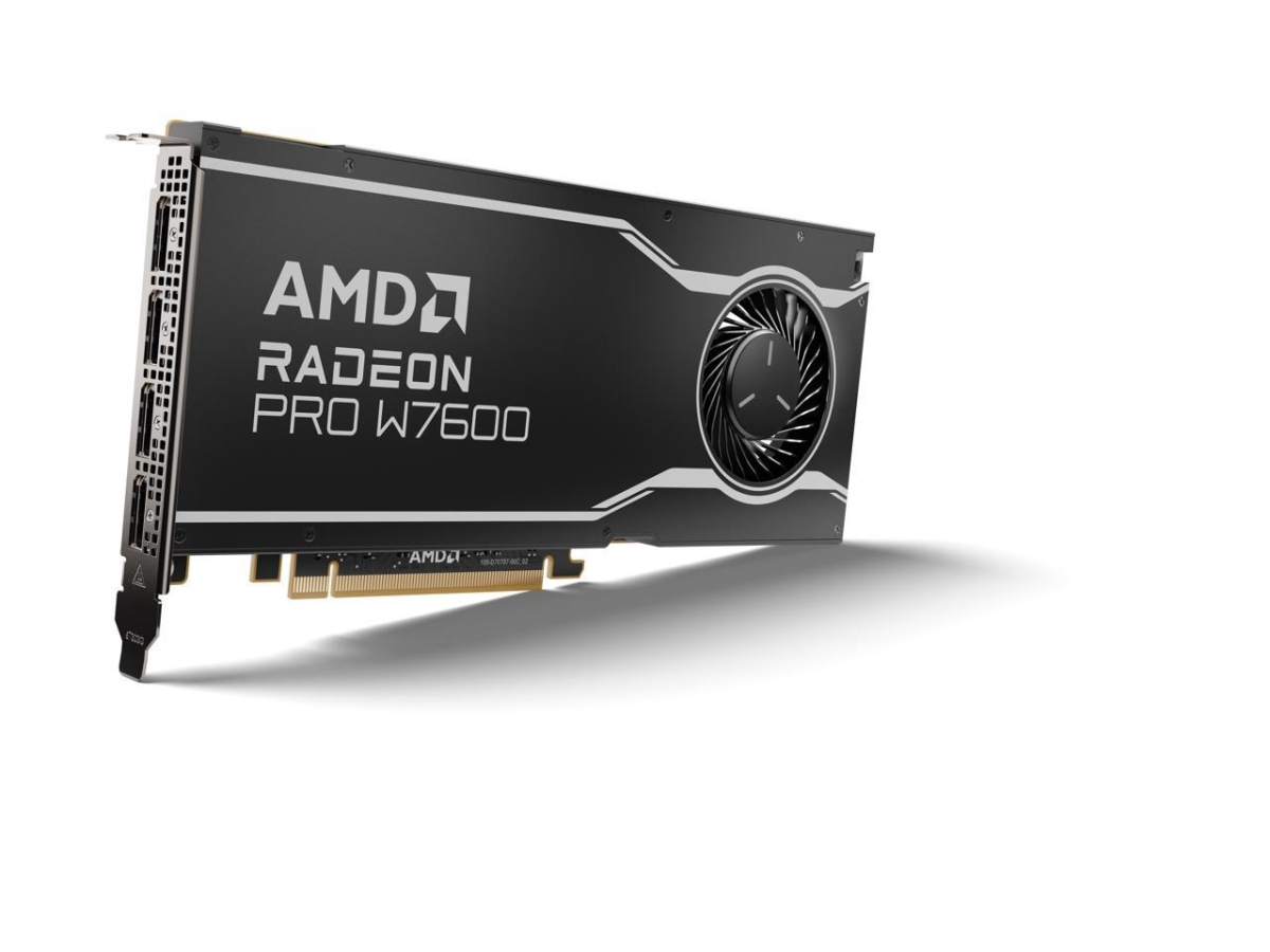 Picture of AMD 100-300000077 Radeon Pro W7600 8GB 128-Bit GDDR6 PCI Express 4.0 x8 Workstation Video Card