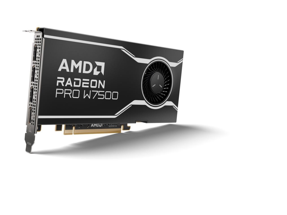 Picture of AMD 100-300000078 Radeon Pro W7500 8GB 128-Bit GDDR6 PCI Express 4.0 x8 Workstation Video Card